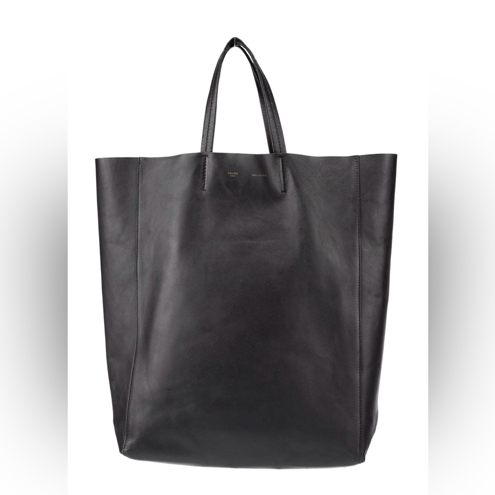 Celine Leather Vertical Cabas Bag